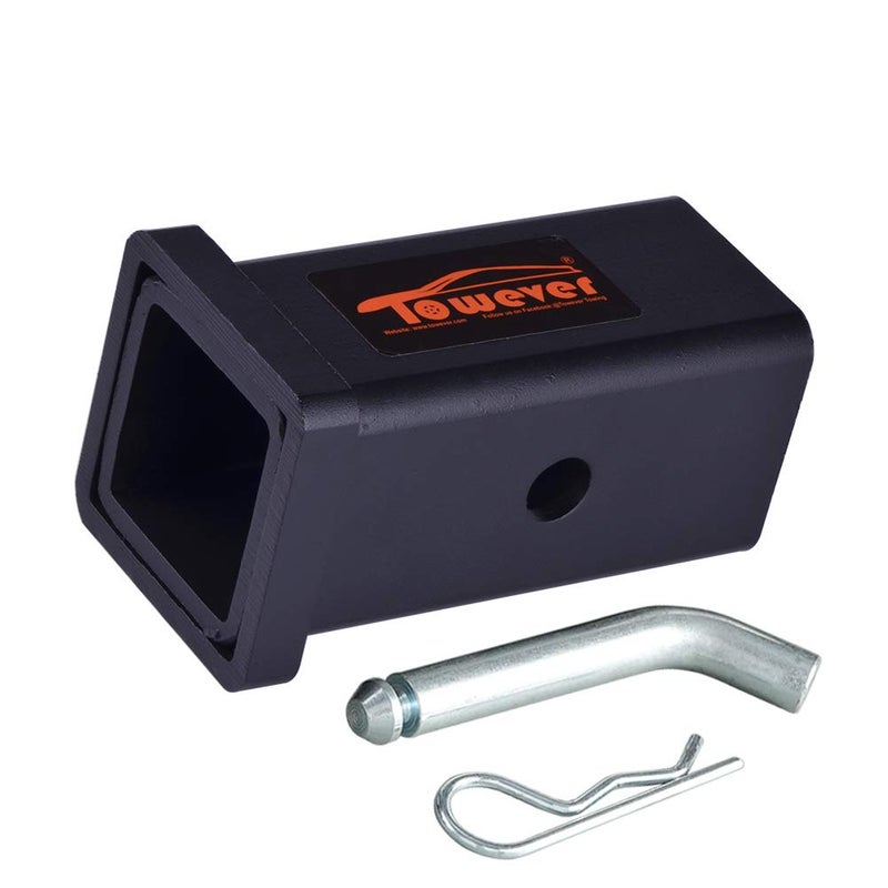 Towever 84028P Towever Trailer Hitch Adapter for Class V Duty Hitch Reducer 2.5 to 2 inches Sleeve with Pin and Clip - Image 1